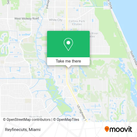 Reyfinecuts map