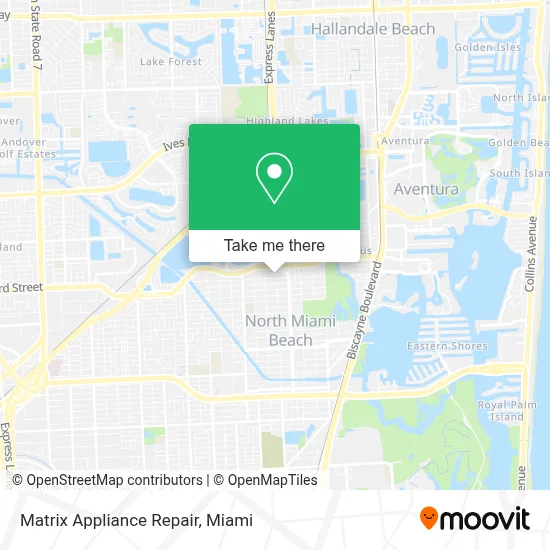 Matrix Appliance Repair map