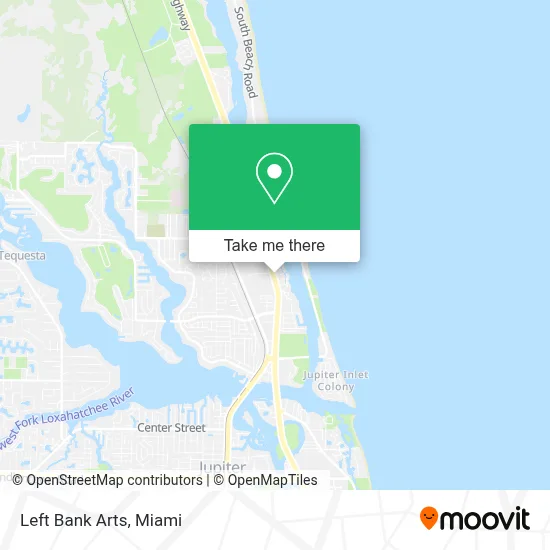 Left Bank Arts map