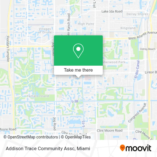 Addison Trace Community Assc map