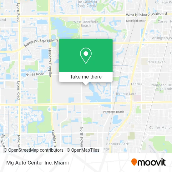 Mg Auto Center Inc map