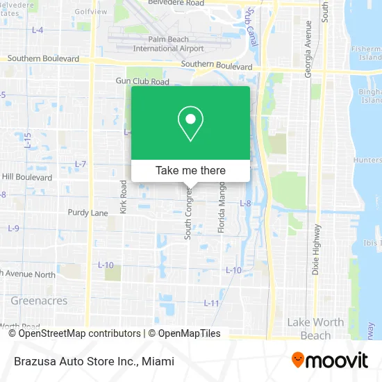 Brazusa Auto Store Inc. map