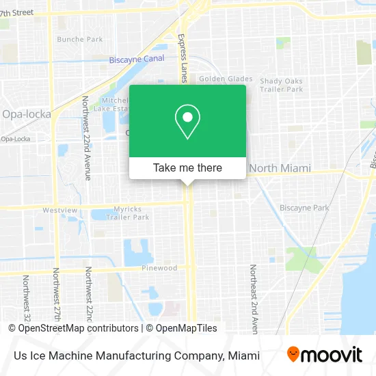 Us Ice Machine Manufacturing Company map