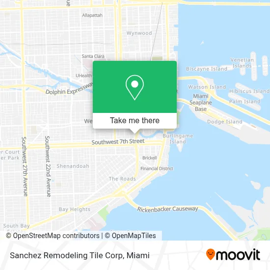 Sanchez Remodeling Tile Corp map