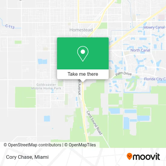 Cory Chase map