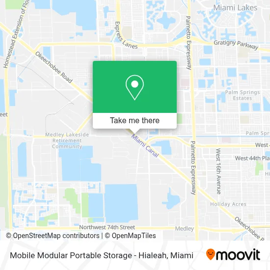 Mobile Modular Portable Storage - Hialeah map