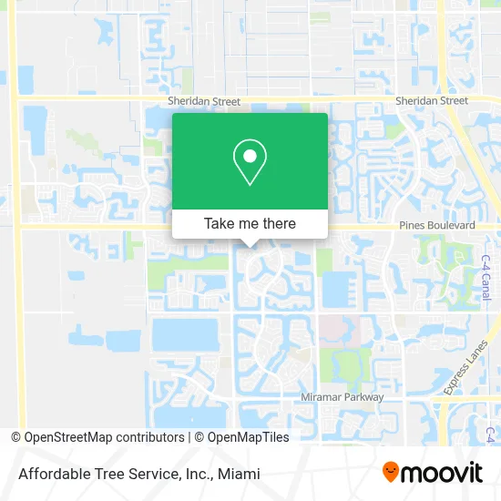 Affordable Tree Service, Inc. map