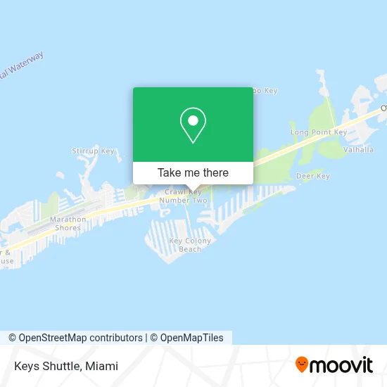 Keys Shuttle map