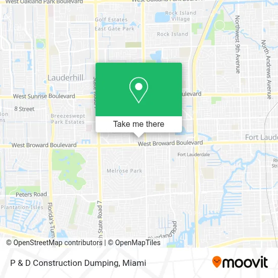 P & D Construction Dumping map