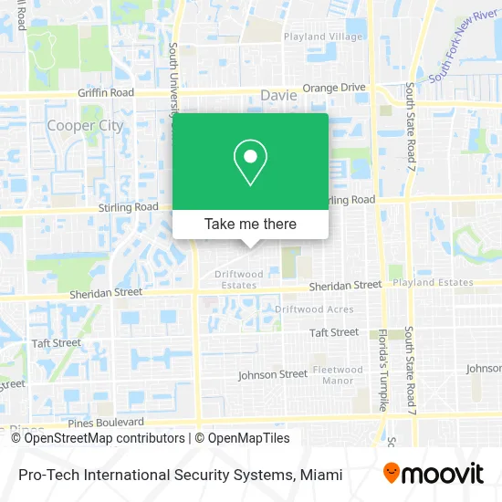 Pro-Tech International Security Systems map