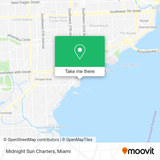Midnight Sun Charters map