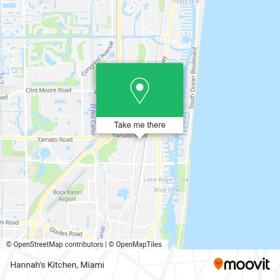 Hannah's Kitchen map