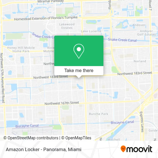 Amazon Locker - Panorama map