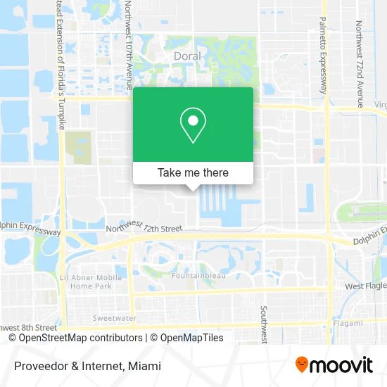 Proveedor & Internet map