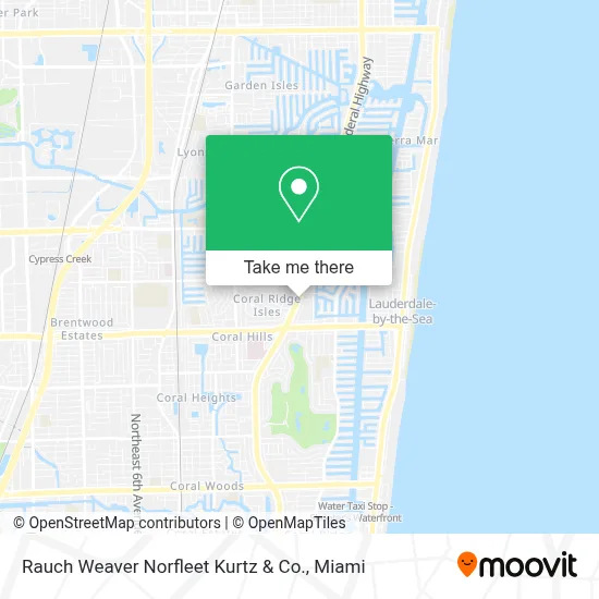 Rauch Weaver Norfleet Kurtz & Co. map