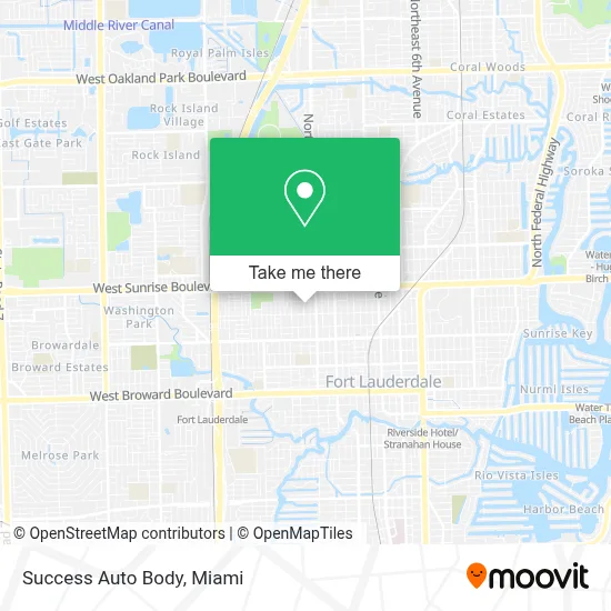 Success Auto Body map