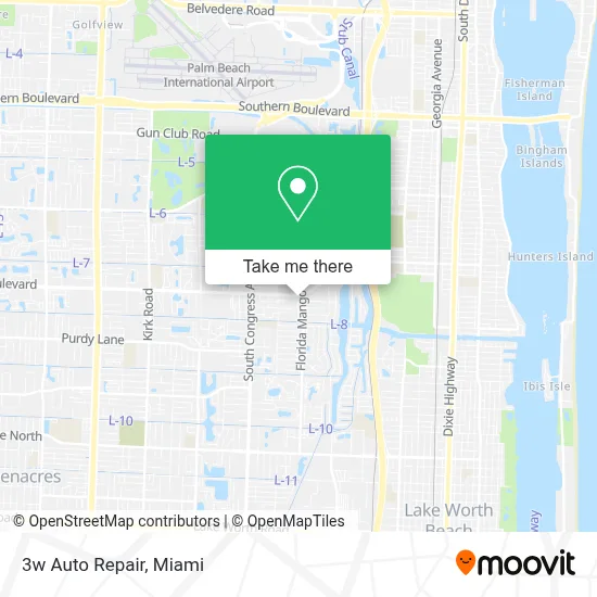 3w Auto Repair map