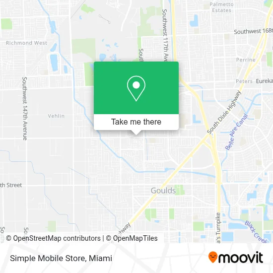 Simple Mobile Store map