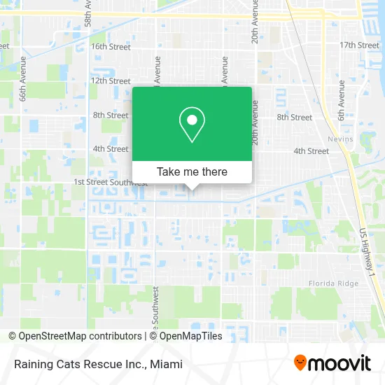 Raining Cats Rescue Inc. map