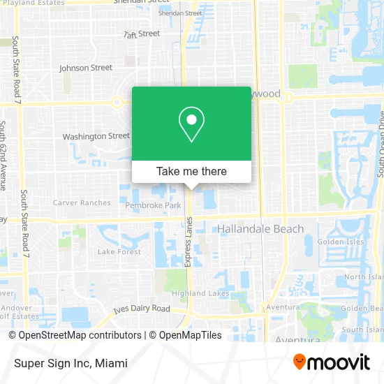 Super Sign Inc map