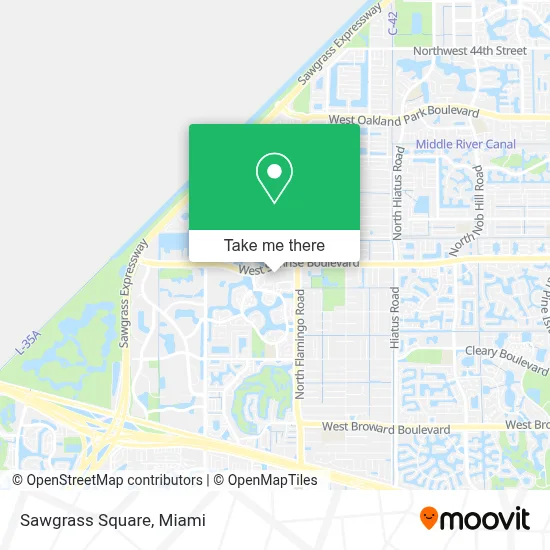 Sawgrass Square map