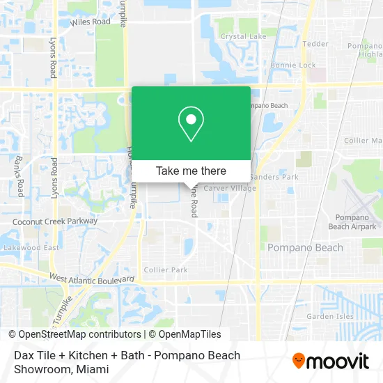 Dax Tile + Kitchen + Bath - Pompano Beach Showroom map