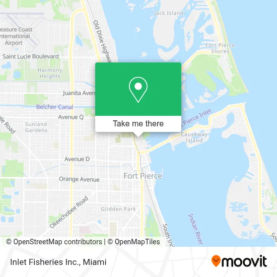 Inlet Fisheries Inc. map