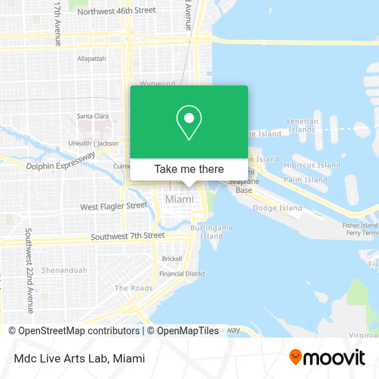 Mdc Live Arts Lab map