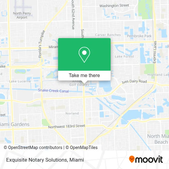 Exquisite Notary Solutions map