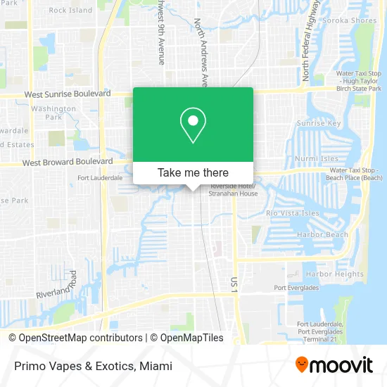 Primo Vapes & Exotics map