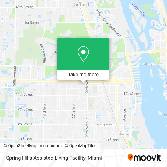 Spring Hills Assisted Living Facility map
