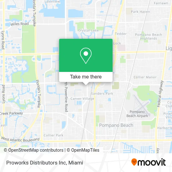 Proworks Distributors Inc map