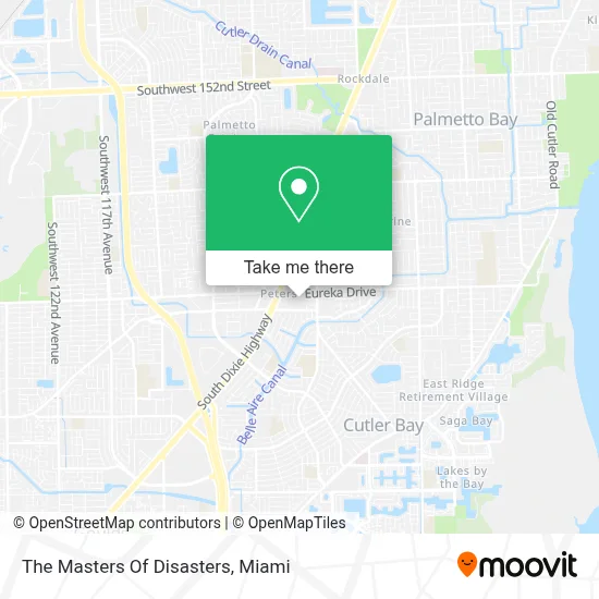 The Masters Of Disasters map