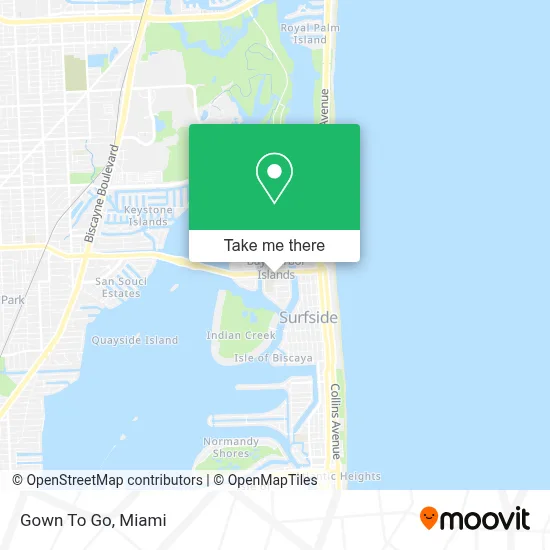 Gown To Go map