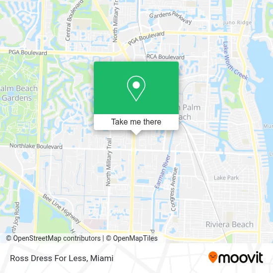 Ross Dress For Less map
