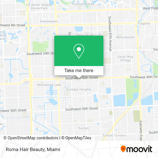 Roma Hair Beauty map