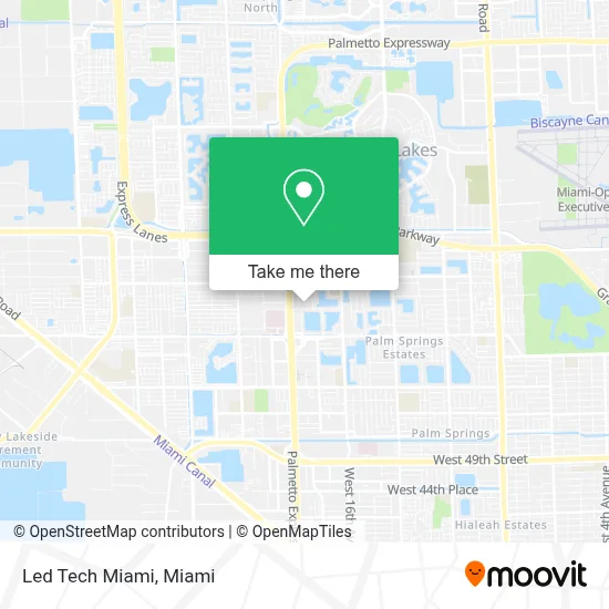 Led Tech Miami map