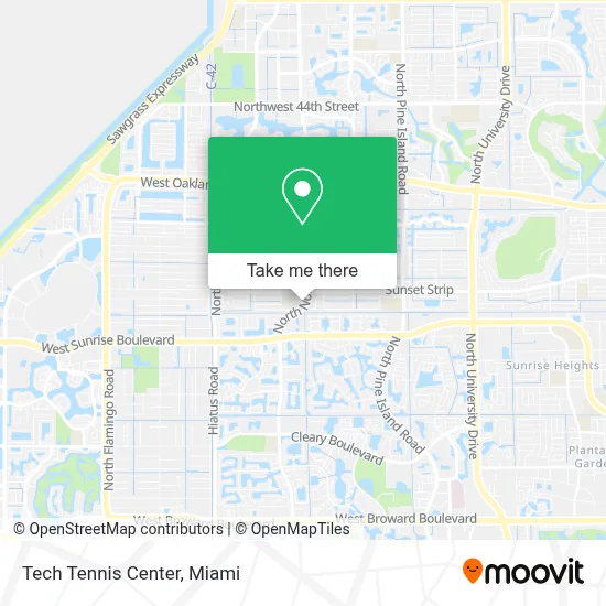 Tech Tennis Center map