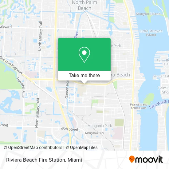 Riviera Beach Fire Station map