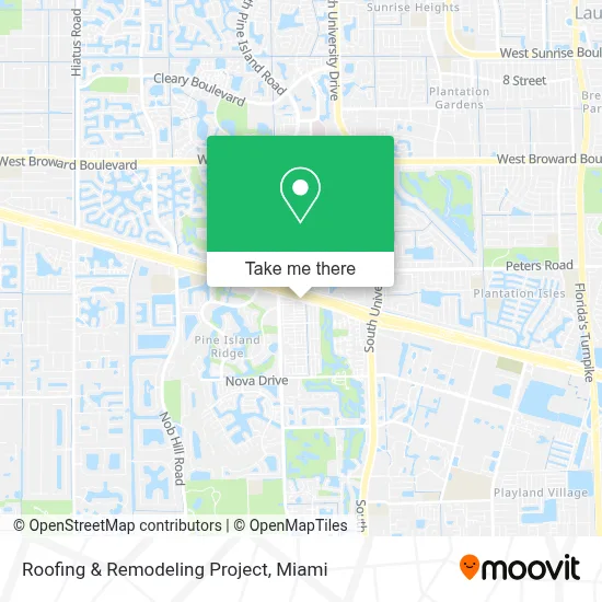 Roofing & Remodeling Project map