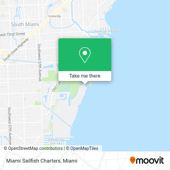 Miami Sailfish Charters map