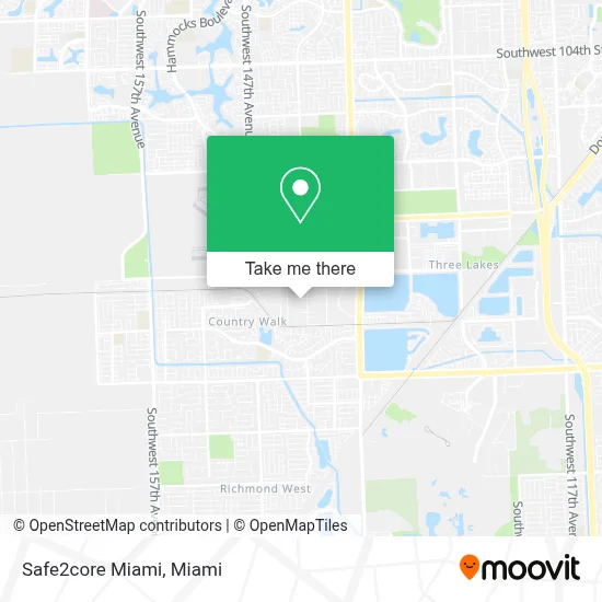 Safe2core Miami map