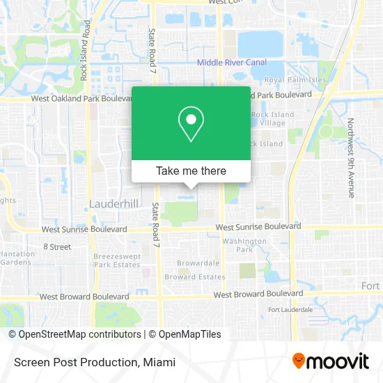 Screen Post Production map