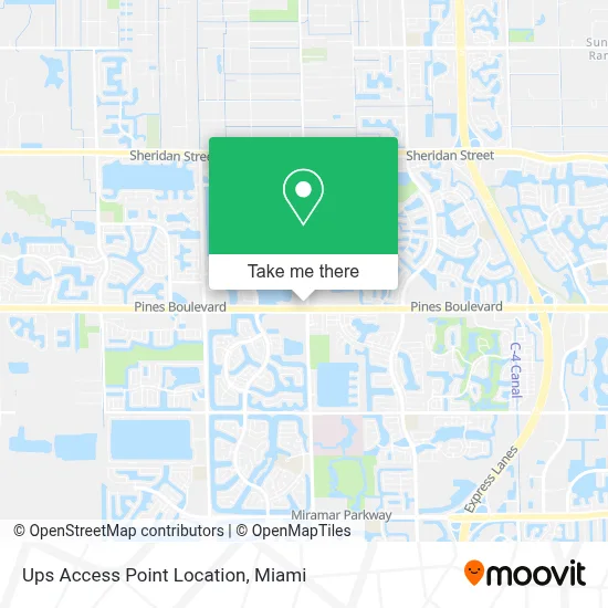 Ups Access Point Location map
