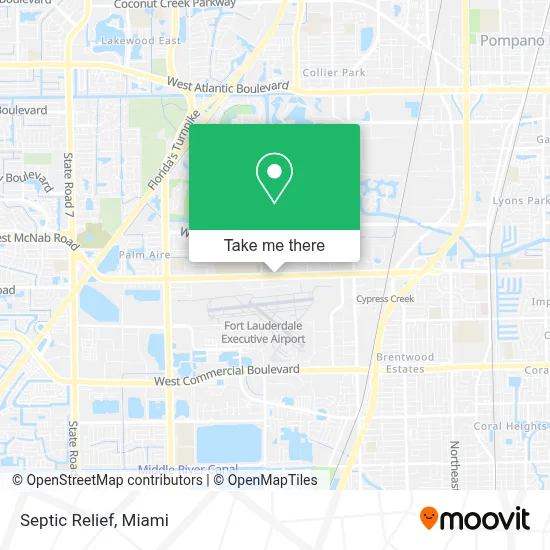 Septic Relief map