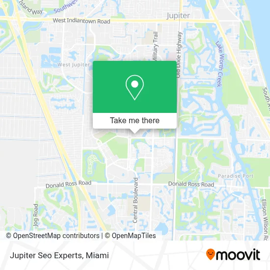 Jupiter Seo Experts map