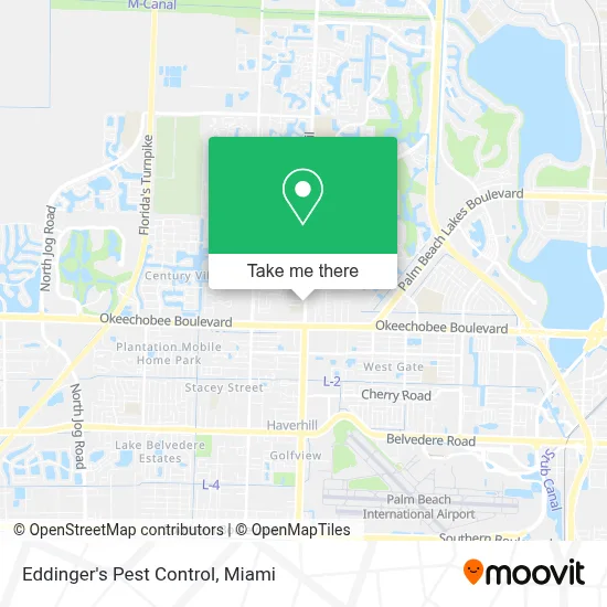 Eddinger's Pest Control map
