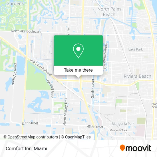 Comfort Inn map