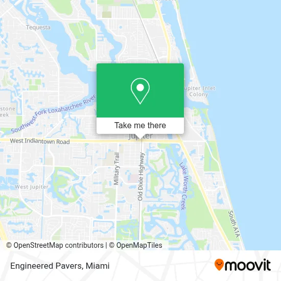 Engineered Pavers map