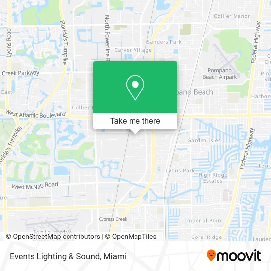 Events Lighting & Sound map